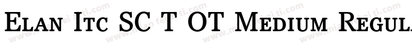 Elan Itc SC T OT Medium Regular字体转换